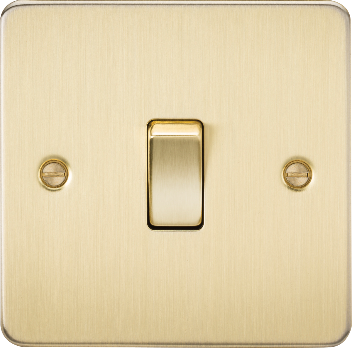 Brushed Brass - Flat Plate Switches and Sockets