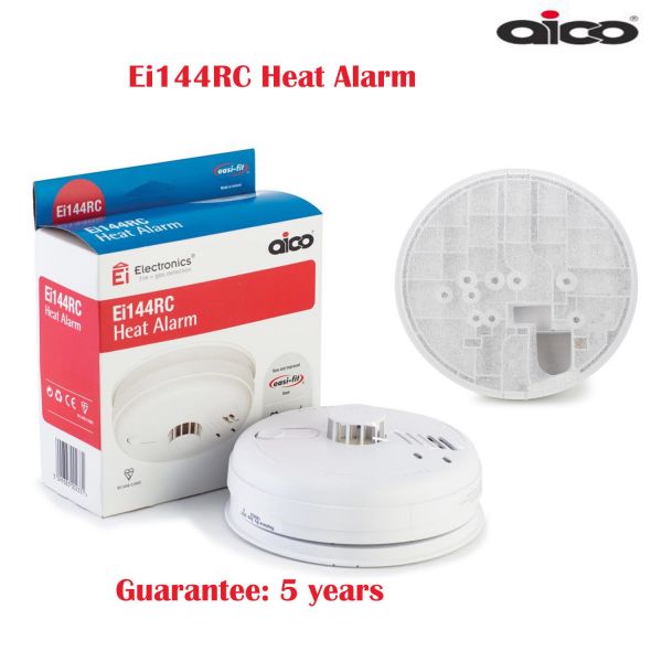 Ei144RC Aico Heat Detector with Alkaline Battery 