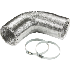 EX4DUCT 100MM/4 EXPANDABLE ALUMINIUM DUCTING KIT WITH JUBILEE CLIPS