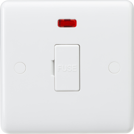 Knightsbridge 13A Fused Spur Unit with Neon and Flex Outlet from Base CU6000NF