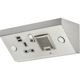 Power Station - 13A Socket with Twin USB (2.4A) and 3W Bluetooth Speaker