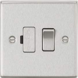 Knightsbridge 13A Switched Fused Spur Unit - Brushed Chrome CS63BC