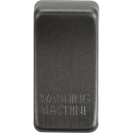 Switch cover "marked WASHING MACHINE" - smoked bronze GDWASHSB