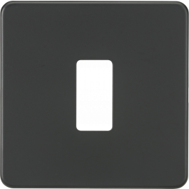 Screwless 1G grid faceplate - anthracite GDSF001AT