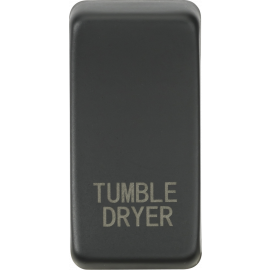 Switch cover "marked TUMBLE DRYER" - anthracite GDDRYAT