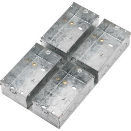 Knightsbridge 47mm Galvanised Steel Box for Combination Multimedia Plate GSK298MM