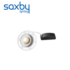 Trimless Round Downlight LED GU10 Tilt Plaster-in Fitting Saxby GU10 LED SMD 6W