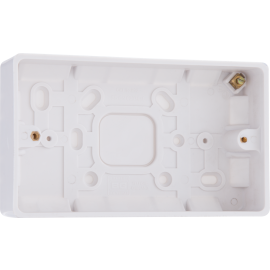 BG 893 19mm Moulded Pattress Surface Box 1 Gang White 893-01