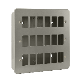 18 Gang GridPro Frontplate & Back Box CL20518