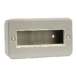 2 Gang Switch Plate - 6 In-Line Aperture CL426