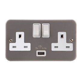 13A 2G Switched Socket With 2.1A USB Outlet CL770