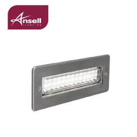Ansell Libretto LED 1.3W Bricklight IP65 Stainless Steel 2W Blue & White LED UK WHITE - ALIBLED/WHI
