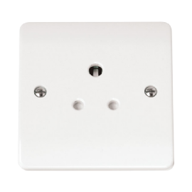 Scolmore 1-GANG 5A ROUND PIN SOCKET OUTLET-CMA038
