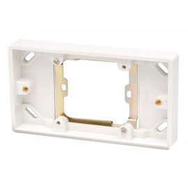 I-CHOOSE LIMITED Weiße Aufputz Backbox Doppelgang 146 x 86 x 46 mm Elektrische Pattress Backbox 