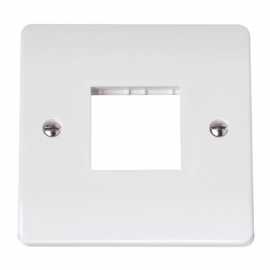 Scolmore SINGLE SWITCH PLATE2 GANG APERTURE-CMA402