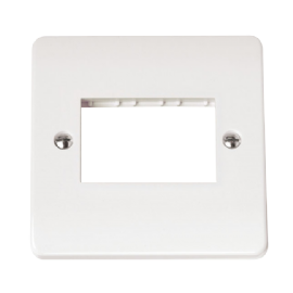 Scolmore SINGLE SWITCH PLATE 3 GANG APERTURE-CMA403