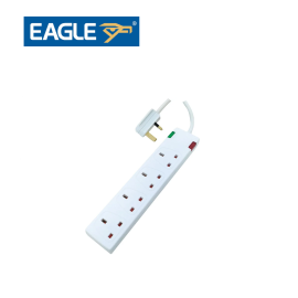 Eagle 4 Gang Surge Protected Extension Lead, 2m Brand - E201CM 