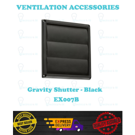 Knightsbridge Heating and Ventilation Accessories-Gravity Shutters-EX007B