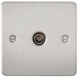Flat Plate 1G TV Outlet (non-isolated)-FP0100-Knightsbridge