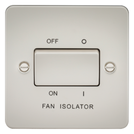 Knightsbridge 10AX Fan Isolator Switch - Pearl FP1100PL