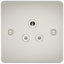 Knightsbridge 5A Unswitched Socket - Pearl with White Insert FP5APLW