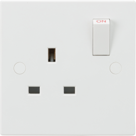 Knightsbridge 13A 1G 2G DP Switched Socket Dual USB Charger Dual Voltage Shaver-SN7000 - 1G Switched Socket