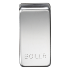 Switch cover "marked BOILER"-GDBOIL-Knightsbridge-Polished Chrome GDBOILPC