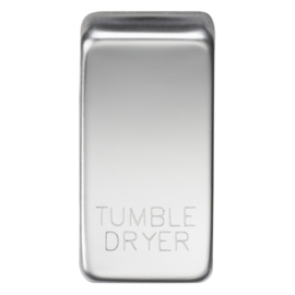 Switch cover "marked TUMBLE DRYER"-GDDRY-Knightsbridge-Polished Chrome GDDRYPC