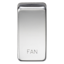 Switch cover "marked FAN"-GDFAN-Knightsbridge-Polished Chrome GDFANPC