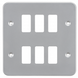 Metalclad 6G grid faceplate-GDFP006M-Knightsbridge
