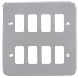 Metalclad 8G grid faceplate-GDFP008M-Knightsbridge