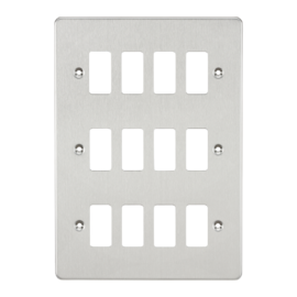 Flat plate 12G grid faceplate-GDFP012-Knightsbridge
