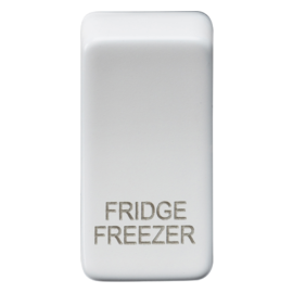Switch cover "marked FRIDGE/FREEZER"-GDFRID-Knightsbridge-Matt  White GDFRIDMW
