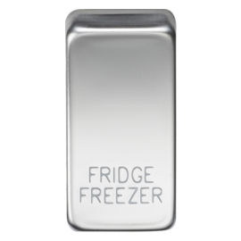 Switch cover "marked FRIDGE/FREEZER"-GDFRID-Knightsbridge-Polished Chrome GDFRIDPC