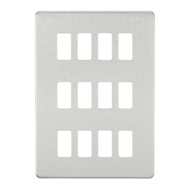 Screwless 12G grid faceplate-GDSF012-Knightsbridge