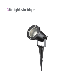 Knightsbridge Garden GU10 Spike Light - GUSPBK