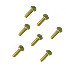 M4 SOLID BRASS MACHINE SCREWS SLOTTED PAN HEAD BOLTS FREE P&P