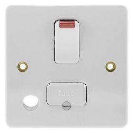 MK 13A DP Switched Fused Spur Front Flex K1070WHI