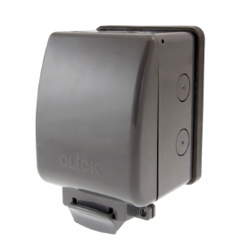 Click OA035AG 1 Gang 13 Amp DP Switched Socket Outdoor Weatherproof IP66