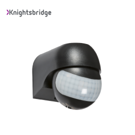 IP44  Mini PIR Sensor Black Knightsbridge - OS0014B