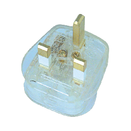 Scolmore 13A Transparent Plug Top (13A Fused) Fast Grip PA340TR