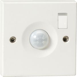 Knightsbridge IP20 Wall Mounted Switched PIR Motion Sensor With Switch White