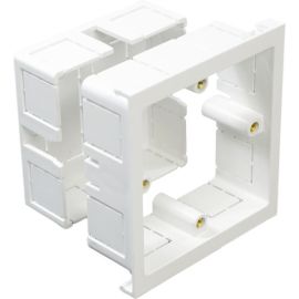 Univolt Single adjustable back box 30–50 mm single gang white SLB 1-A WH