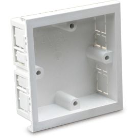 Univolt Outlet boxes for British Standard switches and sockets single gang white SLB 1 WH