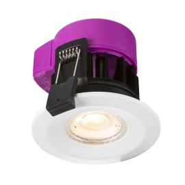 Knightsbridge  Dimmable Downlight 230V IP65 6W Fire-rated LED4000K