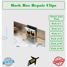 Back Box Repair Clips Replace Damaged Threads or Lugs on Installed Pattress Box