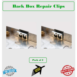 Back Box Repair Clips Replace Damaged Threads or Lugs on Installed Pattress Box-2X