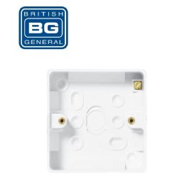 BG Electrical 1 Gang Pattress Surface 19mm -893-01