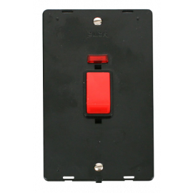 45A 2G PLATE DP SW + NEON INSERT - SIN203 - Scolmore