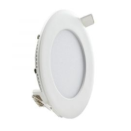 Circular LED Panel 6w 120mm dia White Trim - 4000K - Red arrow  this be upgraded to sw6-40